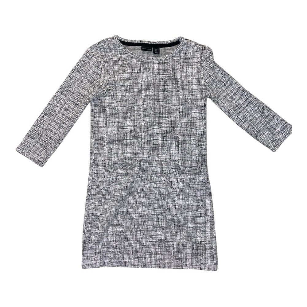 Mercer & Madison Grey & White Tweed Mini Dress, Size S – Perfect for Work/Preppy
